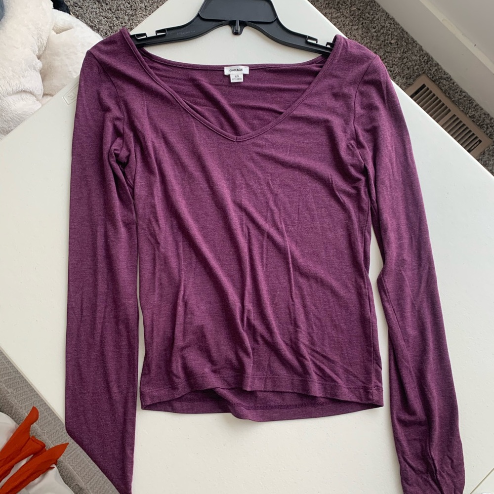 Garage purple long sleeve